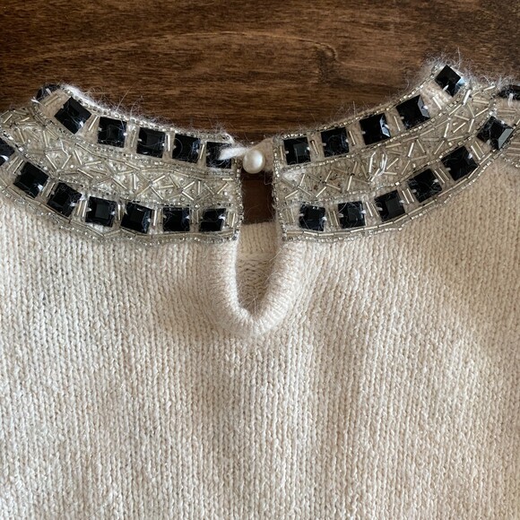 Vintage I.B. Diffusion Beaded Sweater Women's Small - Picture 7 of 14